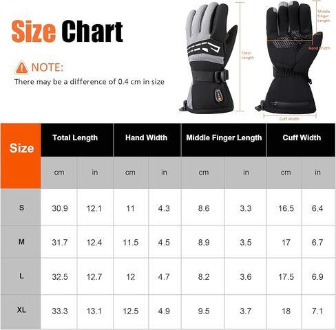 7.4V 3200MAH Rechargeable Heated Gloves for Men Women Hand Warmer Snow Gloves for Ski Hiking Skating Camping Outdoor Activities in Saudi Arabia