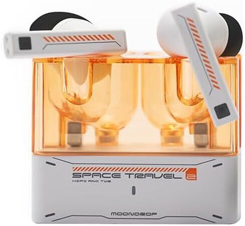 Moondrop Space Travel 2 HiFi Noise-Canceling TWS Wireless Earphone Bluetooth 6.0 ANC Low-Latency Game Mode SBC/AAC (Black) in Saudi Arabia