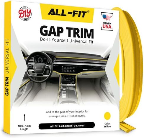All-Fit Automotive Car Gap Filler – 10 Ft Pink Trim Molding for Car Accessories Interior – Universal, Flexible Car Interior Accessories for Dashboards, Panels, & Air Vents – Easy DIY Installation in Kuwait
