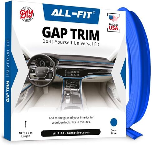 All-Fit Automotive Car Gap Filler – 10 Ft Pink Trim Molding for Car Accessories Interior – Universal, Flexible Car Interior Accessories for Dashboards, Panels, & Air Vents – Easy DIY Installation in Kuwait