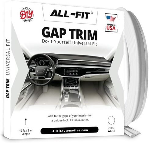 All-Fit Automotive Car Gap Filler – 10 Ft Pink Trim Molding for Car Accessories Interior – Universal, Flexible Car Interior Accessories for Dashboards, Panels, & Air Vents – Easy DIY Installation in Kuwait