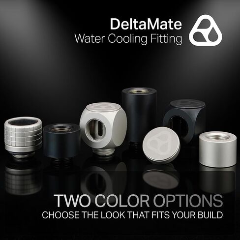 دلتامات حرارية Deltamate HT16 تركيب تبريد المياه الصلب-G1/4 '' ، الخيط ، النحاس النحاس CNC غير لامع ، حلقة ضغط knustern in Saudi Arabia