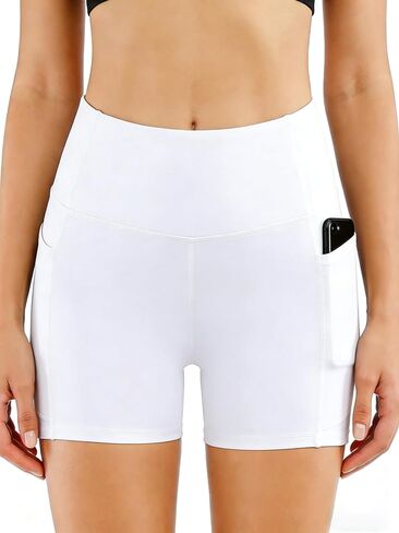 Women's High Waist Sports Shorts, Comfortable Breathable Dolphin Slit Featuring Elasticity, Casual Yoga, Running, and Cycling in Saudi Arabia