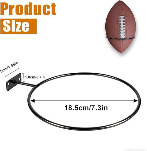 4 Packs Basketball Holder Wall Mount,Universal Ball Holder Wall Mount,Basketball Racks for Balls,Suitable for Basketball,Soccer,Volleyball,Football Ball Stand in Saudi Arabia