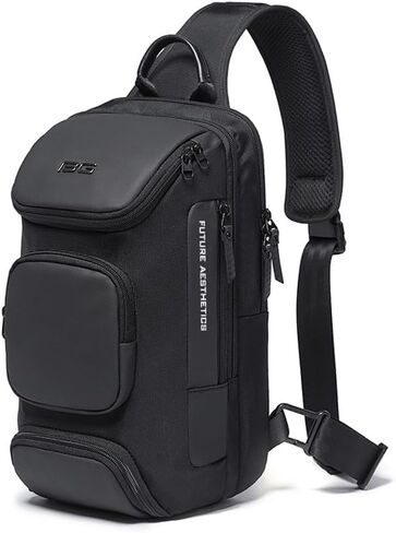 أوزوكو حبال الظهر حقيبة حبال حبال كروس كتف كتف Daypack Daypack Rucksack للرجال (Black1) in Kuwait