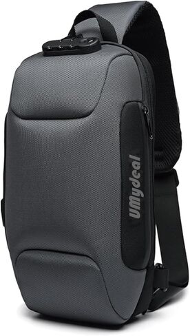 أوزوكو حبال الظهر حقيبة حبال حبال كروس كتف كتف Daypack Daypack Rucksack للرجال (Black1) in Kuwait