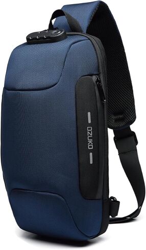 أوزوكو حبال الظهر حقيبة حبال حبال كروس كتف كتف Daypack Daypack Rucksack للرجال (Black1) in Kuwait