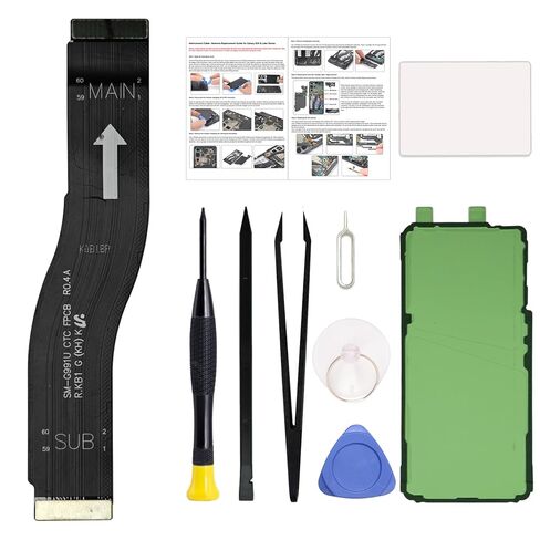 لجزء إصلاح شريط الكبل المرن Main S24 Main Flex Cable ، متوافق مع سلسلة S24 5G SM-S921U/B ، مع مجموعة أدوات ، تعليمات in Kuwait