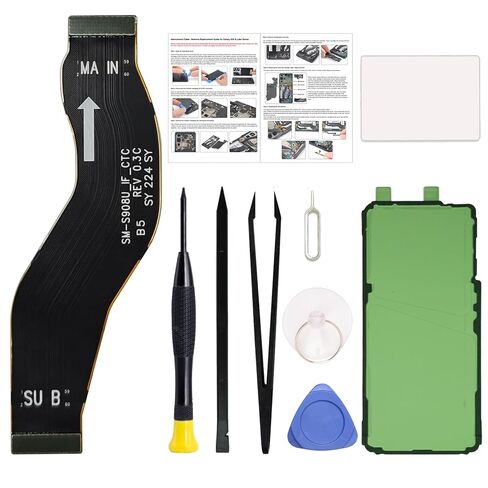 لجزء إصلاح شريط الكبل المرن Main S24 Main Flex Cable ، متوافق مع سلسلة S24 5G SM-S921U/B ، مع مجموعة أدوات ، تعليمات in Kuwait