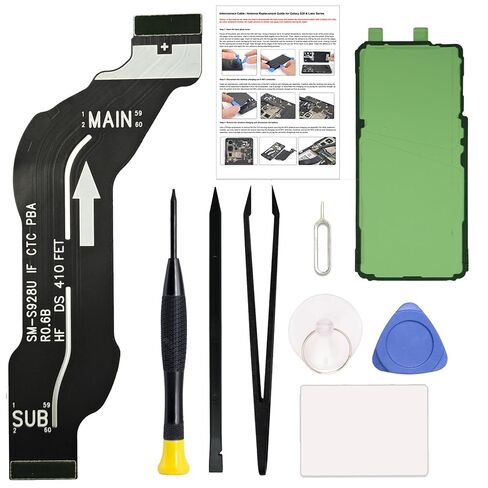 لجزء إصلاح شريط الكبل المرن Main S24 Main Flex Cable ، متوافق مع سلسلة S24 5G SM-S921U/B ، مع مجموعة أدوات ، تعليمات in Kuwait