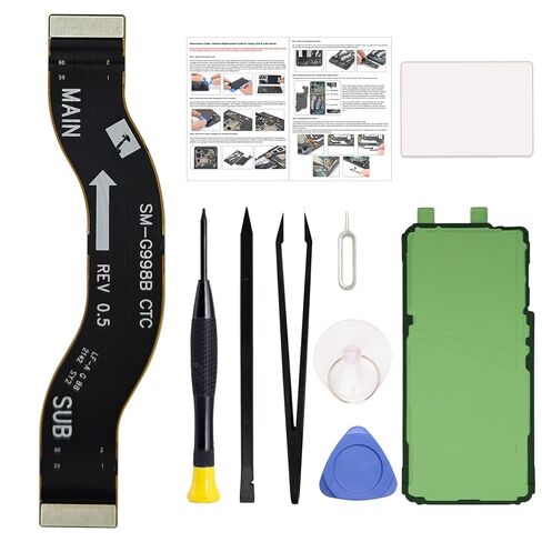 لجزء إصلاح شريط الكبل المرن Main S24 Main Flex Cable ، متوافق مع سلسلة S24 5G SM-S921U/B ، مع مجموعة أدوات ، تعليمات in Kuwait