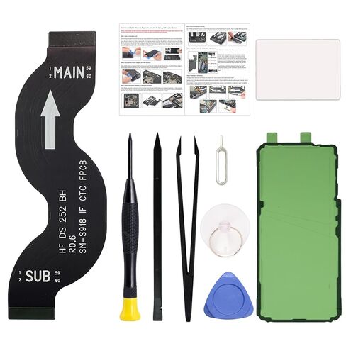 لجزء إصلاح شريط الكبل المرن Main S24 Main Flex Cable ، متوافق مع سلسلة S24 5G SM-S921U/B ، مع مجموعة أدوات ، تعليمات in Kuwait