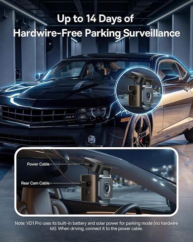BASEUS VD1 Pro Dash Cam الأمامي والخلفي ، كاميرا اندفاعة 4K+1080P للسيارات ، وضع وقوف السيارات الخالي من الأسلاك ، Vision Starvis Night ، بطاقة 32 جيجابايت ، واي فاي 5 جيجا هرتز ، GPS ، زاوية بعرض 170 درجة ، التحكم الصوتي in Saudi Arabia