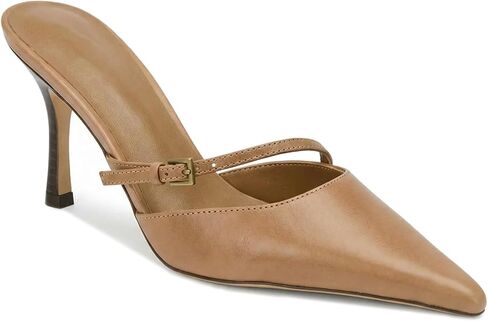 Black Pointed Toe Kitten Heels for Women Ankle Buckle Strap Mules Vintage Sexy Slip on Stiletto Pumps Shoes in Saudi Arabia