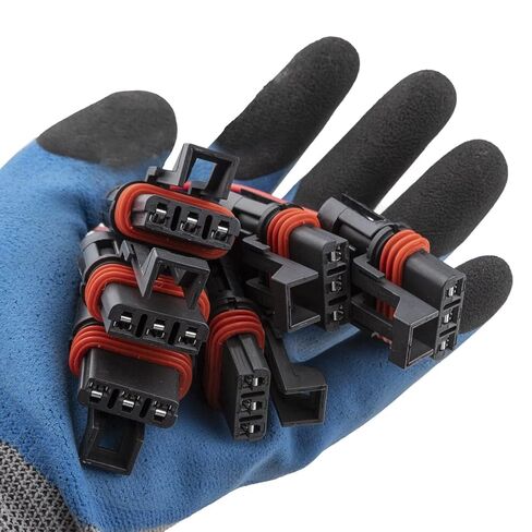 6PCS Pulse Power Plug Pigtail Connector with Seat Belt Bypass Fits 2018-2021 Polaris Ranger XP 1000/ RZR RS1 Pro/General Bus Bar Plugs Power Wire Harness Connector (6PCS Red Yellow Black) in Saudi Arabia