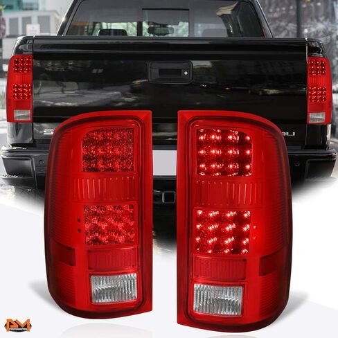 PM PERFORMOTOR Full LED Tail Lights Brake Lamps Assembly Compatible with 07-14 GMC Sierra,Black Housing/Clear Lens in Saudi Arabia