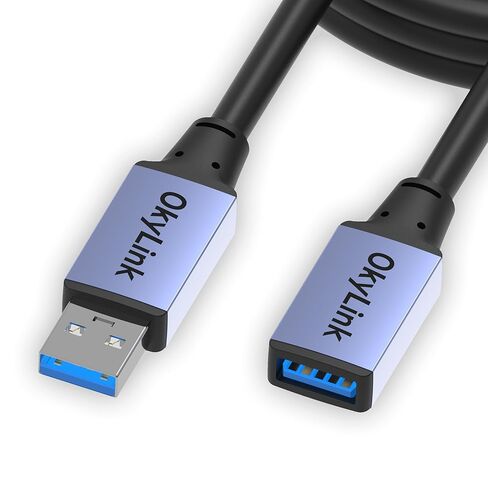 10ft (3M) USB 3.0/3.2 Gen 1 Cable A ذكر أنثى 5 جيجابت في الثانية مع قذيفة الألومنيوم للمحرك الصلب ، SSD ، الطابعة ، الكمبيوتر الشخصي in Kuwait