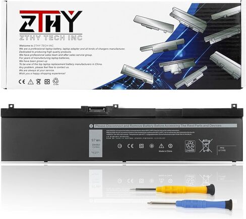 ZTHY MXV9V بطارية 60WH 4 خلايا بديل لـ Dell Latitude 5300 5310 7300 7400 ، Latitude 5300/5310 2-in-1 ، Inspiron 7300/7306 2-in-1 Black Series P96G P97G P99G P100G 5VC2M 829MX 0829MX D1XK9 in Saudi Arabia