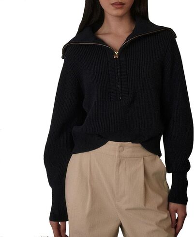 Varley Women's Maura Half Zip Rib Knit in Saudi Arabia