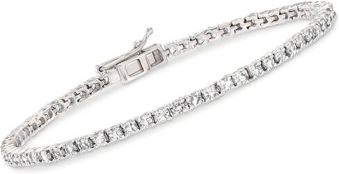 Ross-Simons 4.70 ct. t.w. White Topaz Tennis Bracelet in Sterling Silver in Saudi Arabia