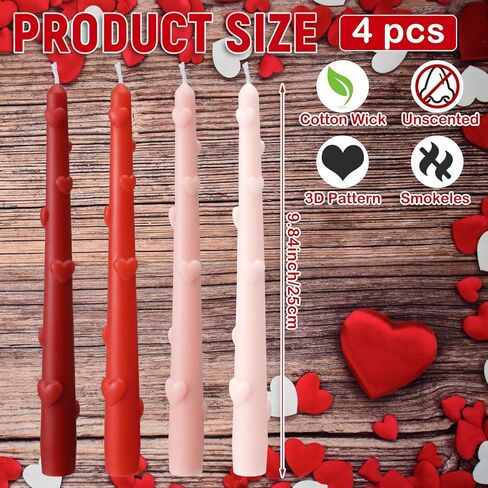 Nuanchu 4 Pcs Fall Taper Candles 3D Pumpkin Pillar Candles 10 Inch Orange Brown Red White Long Candlesticks Unscented, Smokeless, Dripless for Autumn Thanksgiving Birthday Dinner Party Home Decor in Saudi Arabia