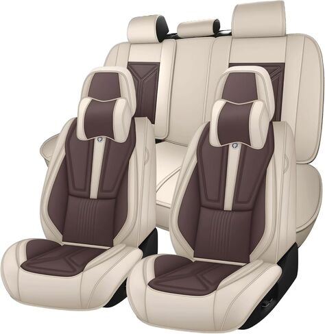 أغطية مقاعد السيارة لسيارة Toyota Corolla Cross 2022-2026، غطاء مقعد سيارة جلدي مخصص سهل التركيب، واقي مقعد السيارة مقاوم للماء ومضاد للانزلاق (مقعدان قياسيان، أسود وأزرق) in Saudi Arabia