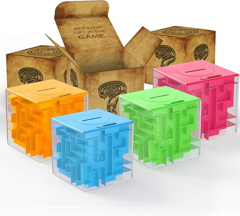 ThinkMax Money Maze Puzzle Box for Kids and Adults, Perfect Money Holder Maze Puzzle Gift Box (3 Pack) in Saudi Arabia