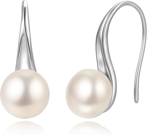EVER FAITH 925 Sterling Silver CZ Freshwater Cultured Pearl Vintage 1920s Teardrop Chandelier Dangle Wedding Earrings in Saudi Arabia