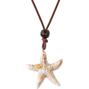 Pure White Conch Pendant Necklace Simple Dainty Gold Plated Ocean Charm Choker Natural Seashell Chain Trendy Boho Beach Jewelry for Women Summer Vacation Decorations in Kuwait