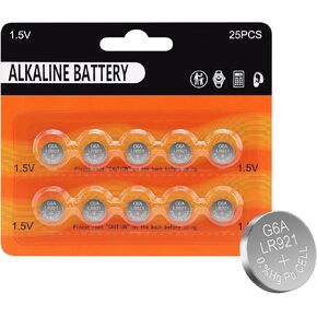 LR1130 AG10 Battery 25 Pack, SG10 389 189 390 LR54 1.5V Long-Lasting Alkaline Button Cell Batteries in Kuwait