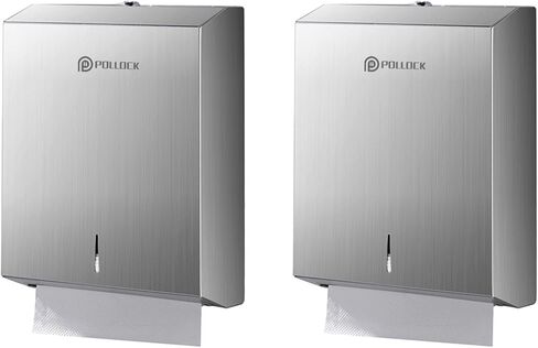 Paper Towel Holder Dispenser Wall Mount, Stainless Steel Bathroom Paper Towel Holder, C Fold Multifold Trifold Paper Towel Dispenser,Commercial Toilet Paper Napkin Holder, Hand Towel Dispenser in Saudi Arabia