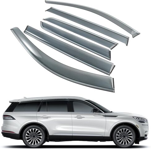 Rain Guards Window Visors Deflector Compatible with Buick Envista 2024 2025 Side Window Wind Deflectors Visors with 304 Stainless Steel Trim Tape-On 4 Pcs in Kuwait
