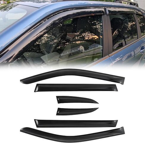 Rain Guards Window Visors Deflector Compatible with Buick Envista 2024 2025 Side Window Wind Deflectors Visors with 304 Stainless Steel Trim Tape-On 4 Pcs in Kuwait