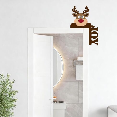 8PCS Christmas Snowflake Window Clings - Removable Decorations， Cute Winter Xmas Decals for Home, Room, Office Glass Windows, Doors & Walls | Holiday Party Decor in Saudi Arabia