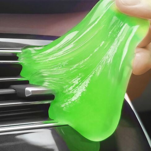 4 عبوات جل منظف للسيارة، جل تنظيف للسيارة، منظف لوحة المفاتيح، منظف الغبار العالمي ومنظف المعجون، لوازم تنظيف السلايم، هدايا عيد الميلاد للرجال والنساء، 320 جم in Kuwait
