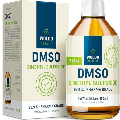 DMSO 99.9% Pure Dimethyl Sulfoxide 33.8 fl oz - Amber Glass Bottle in Protective Box, Low Odor in Saudi Arabia