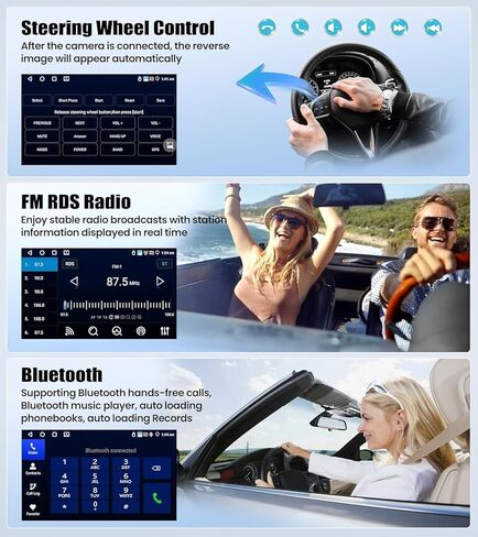 SIXWIN 2G+64G Android Car Stereo for Honda Civic 2016-2020 with Wireless Apple CarPlay Android Auto Mirror Link 9 Inch Touchscreen Honda Carplay Screen with Bluetooth FM GPS Navigation WiFi HiFi SWC in Saudi Arabia