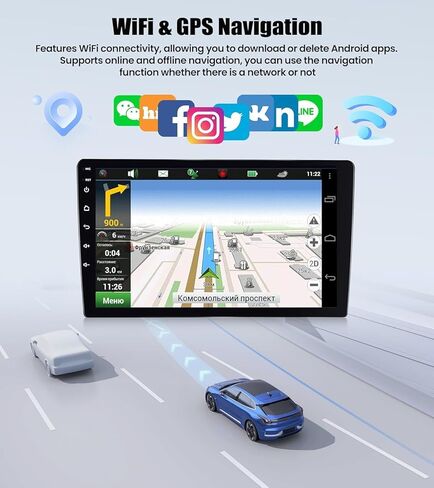 SIXWIN 2G+64G Android Car Stereo for Honda Civic 2016-2020 with Wireless Apple CarPlay Android Auto Mirror Link 9 Inch Touchscreen Honda Carplay Screen with Bluetooth FM GPS Navigation WiFi HiFi SWC in Saudi Arabia