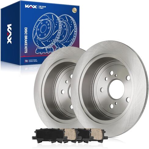 KAX Rear Brake Kit, Carbon Fiber Ceramic Brake Pads and Rotors | Fits Ford Explorer 2006-2010, Ford Explorer Sport Trac 2007-2010, Mercury Mountaineer 2006-2010, Automotive Replacement Brake Kit in Saudi Arabia