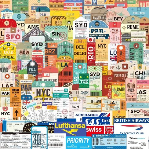 66 Pack Flags of The World Stickers - Premium Country Flag Stickers Set - Durable World Flags and Country Stickers Waterproof Decals for Car Bumper/Truck/Motorcycle/Helmet/Laptop/Window/Box in Kuwait