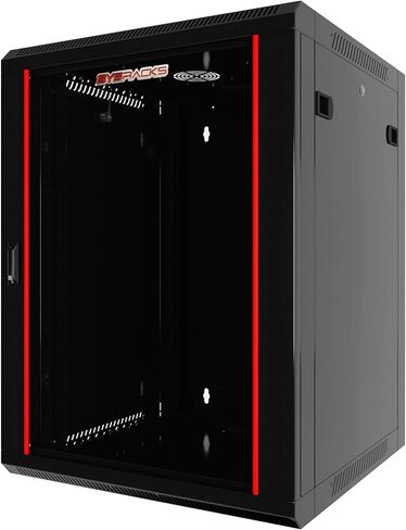 18U Wall Mount Server Rack Cabinet Locking Computer Cabinet Network Enclosure for Electronics Security Audio Video AV Equipment Data Rack 18-Inch Depth Server Cabinet in Saudi Arabia