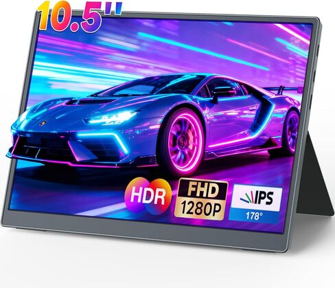18.5" Portable Monitor 120Hz FHD 1080P, USB-C HDMI Laptop Screen Extender, Second Display for Laptop/PC/Mac/PS5/PS4/Switch, Travel Monitor with Protective Sleeve, VESA Mountable in Saudi Arabia