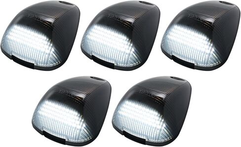 White LED Cab Roof Lights Compatible with 2017-2022 F250 F350 F450 F550 Super Duty Pickup Trucks Cab Clearance Light 5PCS Smoke Lens in Saudi Arabia
