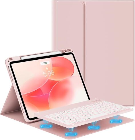حالة لوحة المفاتيح لـ iPad Air 11 بوصة M4/M3 (2025/2024) و iPad 10.9 بوصة الهواء 5/4 in Kuwait