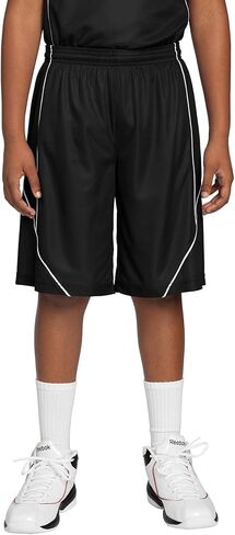 SPORT-TEK Boys' PosiCharge Mesh Reversible Spliced Short in Saudi Arabia