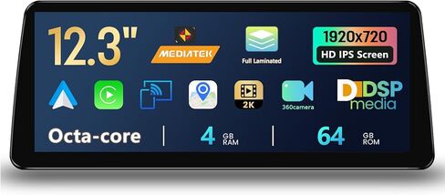 Ultra Narrow 12.3 Inch 1920 * 720 Car Stereo لـ BMW X3 F25 2010-2013 CIC Carplay Android Auto Radio Multimedia Audio Upgrad in Kuwait