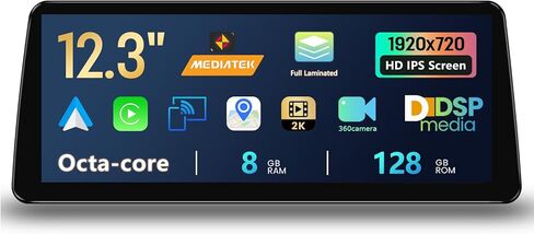 Ultra Narrow 12.3 Inch 1920 * 720 Car Stereo لـ BMW X3 F25 2010-2013 CIC Carplay Android Auto Radio Multimedia Audio Upgrad in Kuwait