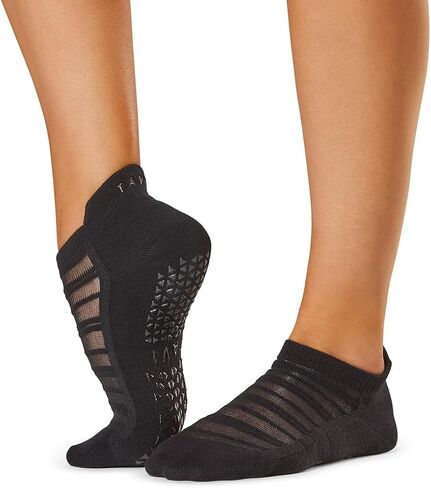 TAVI NOIR Women’s Savvy Non-Slip Socks - Grip Barre, Dance, Pilates, Yoga Socks, Small, Indigo Wave Stripe in Kuwait