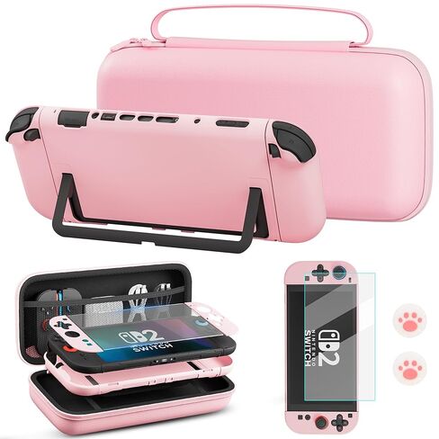 FUNDIARY Galaxy Travel Case for Nintendo Switch 2, Accessories Kit for Switch 2 Console & Joycon with Portable Storage Bag, Protective Dockable Cover, Screen Protector, Shoulder Strap and 2 Thumb Caps in Saudi Arabia
