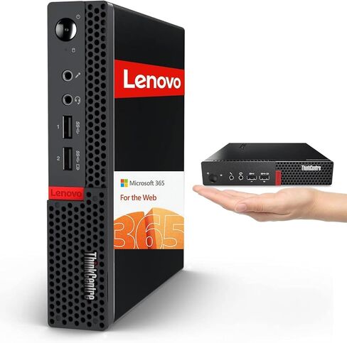 Lenovo ThinkCentre Mini Desktop MFF | Windows 11 Pro | 2X Display Port | USB 3.1 Gen 1 | RJ-45 | Energy-Efficient Design for Daily Computing (16GB-256GB) in Saudi Arabia